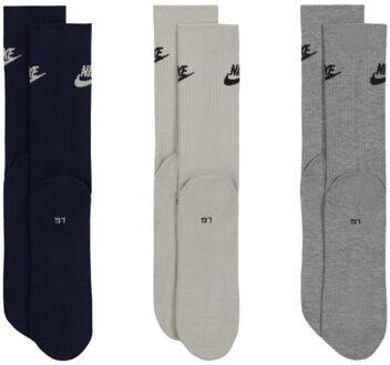 Nike Uniseks adult essentials everyday socks set (set van 3) Grijs - 42