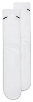 Nike Uniseks adult logo lichtgewicht everyday crew sokken (set van 3) Wit - 34-38
