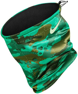 Nike Unisex Dri-FIT nekwarmer voor volwassenen 2.0 omkeerbaar (Zwart/Ruw Groen) - maat