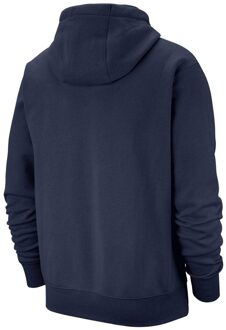 Nike Unisex Volwassen Sportkleding Club Hoodie (Middernacht Marine/Wit) Navy
