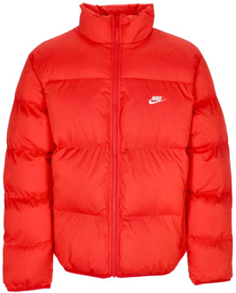 Nike Universiteit Rood/Wit Puffer Jack Nike , Red , Heren - 2Xl,Xl,L,M,S,Xs