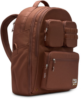 Nike Utility Power Backpack Tassen Unisex - Bruin - One Size - Poly (Polyester) Brown