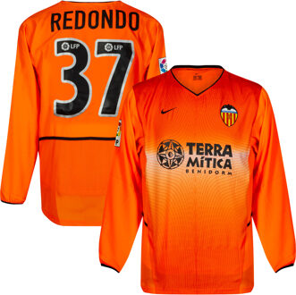 Nike Valencia CF Shirt Uit 2002-2003 (Lange Mouwen) + REDONDO 37 - Maat M