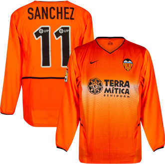 Nike Valencia Shirt Uit 2002-2003 + SANCHEZ 11 - Maat L