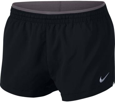 Nike W Elevate Trck Short 3In Sportbroek Dames - Black/Gunsmoke - Maat XL
