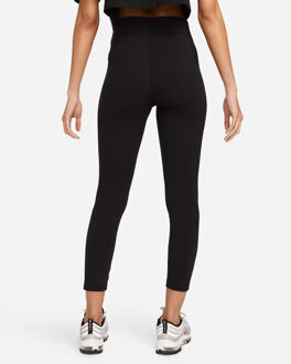 Nike w nsw nk clsc hr 7/8 tight lbr lange trainingslegging dames - Zwart - M