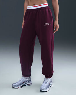 Nike w nsw phnx flc hr pant gls sport pantalon dames - Rood - L