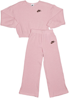 Nike Waffle Sweatshirts Peuter - Roze - Maat 104 - 110 CM - Poly Fleece Pink