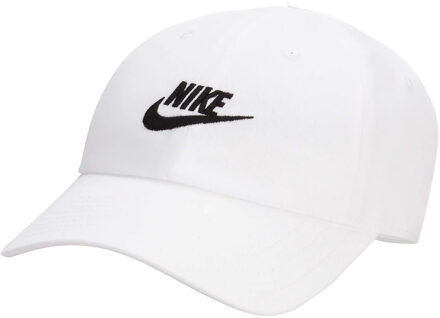 Nike Washed Club Cap - Witte Pet - One Size