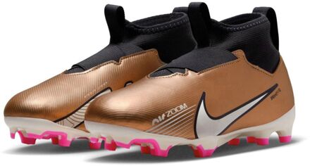 Nike zoom mercurial superfly 9 academy fg/mg voetbalschoenen bruin kinderen kinderen koper bruin - 38