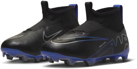 Nike Zoom Superfly 9 Academy FG/MG Voetbalschoenen Junior zwart - blauw - grijs - 32