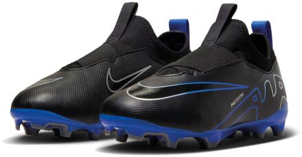 Nike Zoom Vapor 15 Academy FG/MG Voetbalschoenen Junior zwart - zilver - blauw - 33