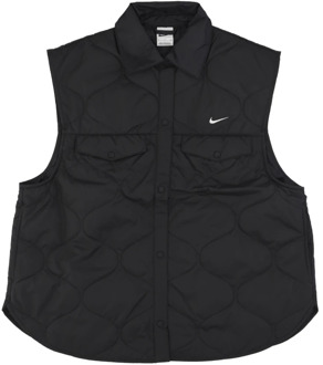 Nike Zwart/Wit Sportswear Essentials Vest Nike , Black , Dames - M