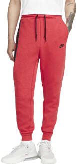 Nike Zwarte Getapete Ritsen Rode Joggingbroek Rood