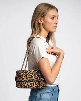 NIKKIE Ann leopard tas Beige - One size