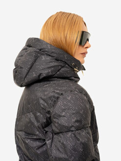 NIKKIE newport logo jacket ski jack dames - - maat 38 Zwart
