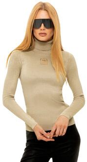 NIKKIE Noroton shiny t-shirt Goud - L