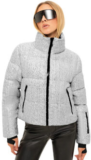 NIKKIE Nova ski jas - maat M Zilver
