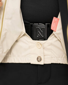 NIKKIE Numa gitter ski jas Ecru - L