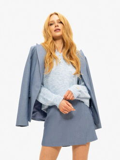 NIKKIE Parisa skort blue denim - maat 38 Blauw