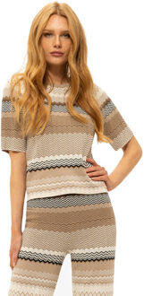 NIKKIE Piazio top Beige - L