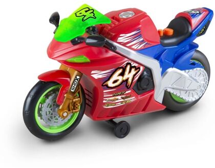 Nikko – Road Rippers Wheelie Racemotor – Gemotoriseerde Speelgoedmotor met Licht & Geluid – Rood
