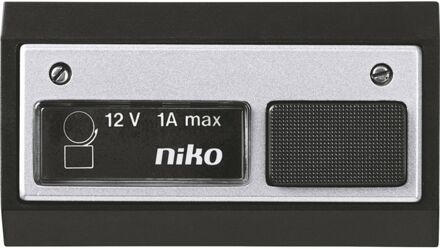 Niko Beldrukknop Bedraag 12v Zwart