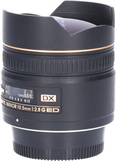 Nikon Tweedehands Nikon AF 10.5mm f/2.8 ED DX CM0531 Zwart