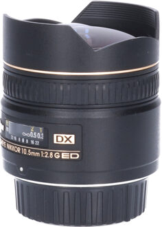 Nikon Tweedehands Nikon AF 10.5mm f/2.8 ED DX CM3731 Zwart