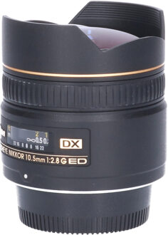 Nikon Tweedehands Nikon AF 10.5mm f/2.8 ED DX CM7219 Zwart