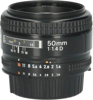 Nikon Tweedehands Nikon AF 50mm f/1.4D CM5254 Zwart