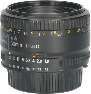 Nikon Tweedehands Nikon AF 50mm f/1.8D CM4631 Zwart