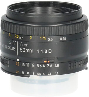 Nikon Tweedehands Nikon AF 50mm f/1.8D CM4636 Zwart