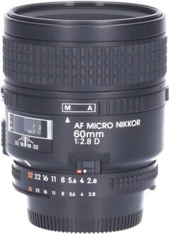 Nikon Tweedehands Nikon AF-D 60mm f/2.8 Micro CM0736 Zwart