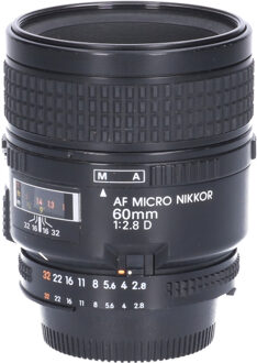 Nikon Tweedehands Nikon AF-D 60mm f/2.8 Micro CM6017 Zwart
