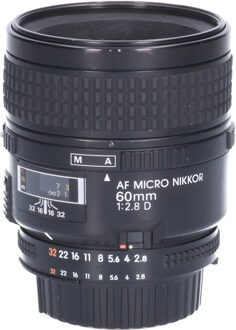 Nikon Tweedehands Nikon AF-D 60mm f/2.8 Micro CM6530 Zwart
