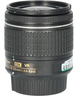 Nikon Tweedehands Nikon AF-P DX 18-55mm f/3.5-5.6 G VR CM4911 Zwart