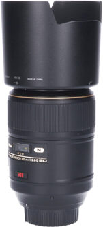 Nikon Tweedehands Nikon AF-S 105mm f/2.8G IF ED VR Micro CM8682 Zwart