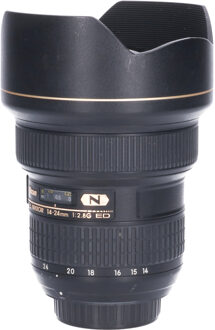 Nikon Tweedehands Nikon AF-S 14-24mm f/2.8G ED CM2072 Zwart