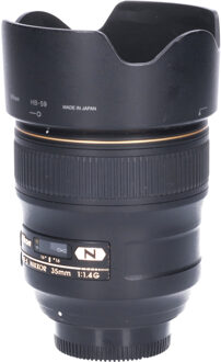 Nikon Tweedehands Nikon AF-S 35mm f/1.4G CM6529 Zwart