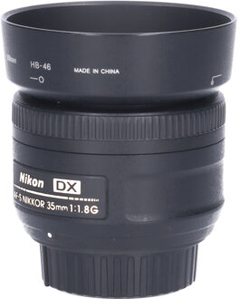 Nikon Tweedehands Nikon AF-S 35mm f/1.8G DX CM3669 Zwart