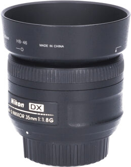 Nikon Tweedehands Nikon AF-S 35mm f/1.8G DX CM4746 Zwart