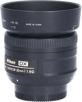 Nikon Tweedehands Nikon AF-S 35mm f/1.8G DX CM8632 Zwart