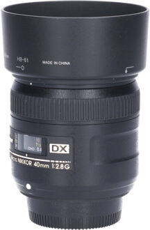 Nikon Tweedehands Nikon AF-S 40mm f/2.8G DX Micro CM1533 Zwart