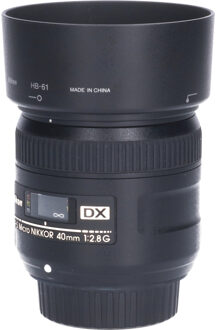 Nikon Tweedehands Nikon AF-S 40mm f/2.8G DX Micro CM2949 Zwart