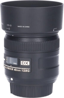 Nikon Tweedehands Nikon AF-S 40mm f/2.8G DX Micro CM3637 Zwart
