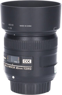 Nikon Tweedehands Nikon AF-S 40mm f/2.8G DX Micro CM4324 Zwart