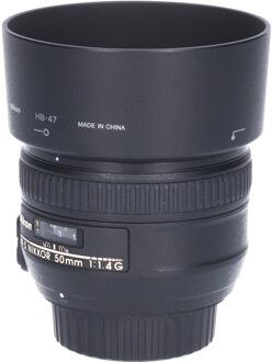 Nikon Tweedehands Nikon AF-S 50mm f/1.4G CM4658 Zwart