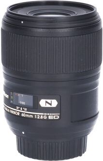 Nikon Tweedehands Nikon AF-S 60mm f/2.8G ED Micro CM5295 Zwart