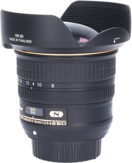 Nikon Tweedehands Nikon AF-S 8-15mm f/3.5-4.5E ED Fisheye CM7426 Zwart